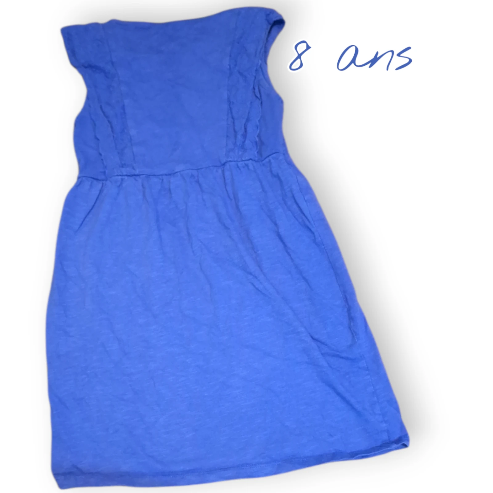 💙 Kiabi blauwe jurk – 8 jaar 💙 – photo 2